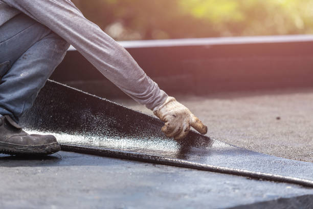 Professional Waterproofing technician working in Johnstown, OH